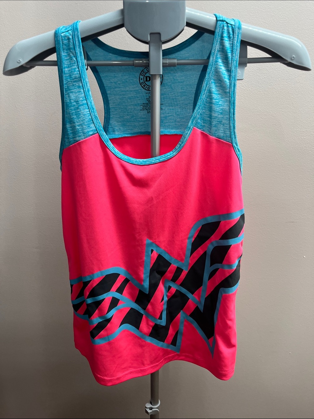 DC Comics Pink and Teal Wonder Woman Tank Top